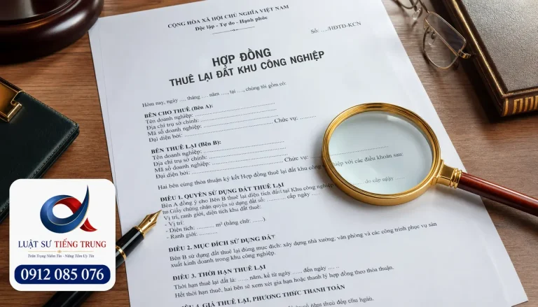 Kiểm tra hợp đồng thuê đất khu công nghiệp trước khi ký: những điều khoản cần soi kỹ