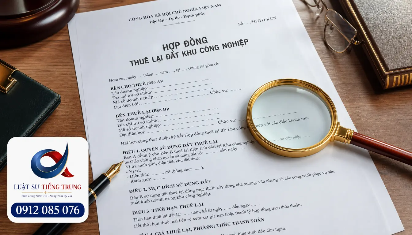 Kiểm tra hợp đồng thuê đất khu công nghiệp trước khi ký — những điều khoản cần soi kỹ